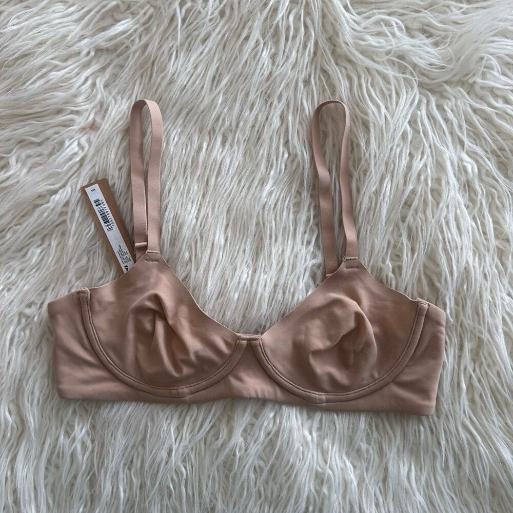 Skims Fits Everybody Unlined Demi Bra Clay Size 34A